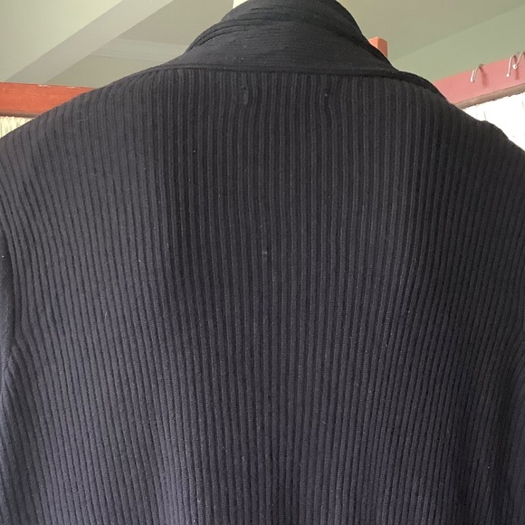 Olivia Sky Women's Black Open Long Cardigan 100% Rayon Knit Size 2X - Picture 4 of 9